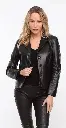 Leather blazer